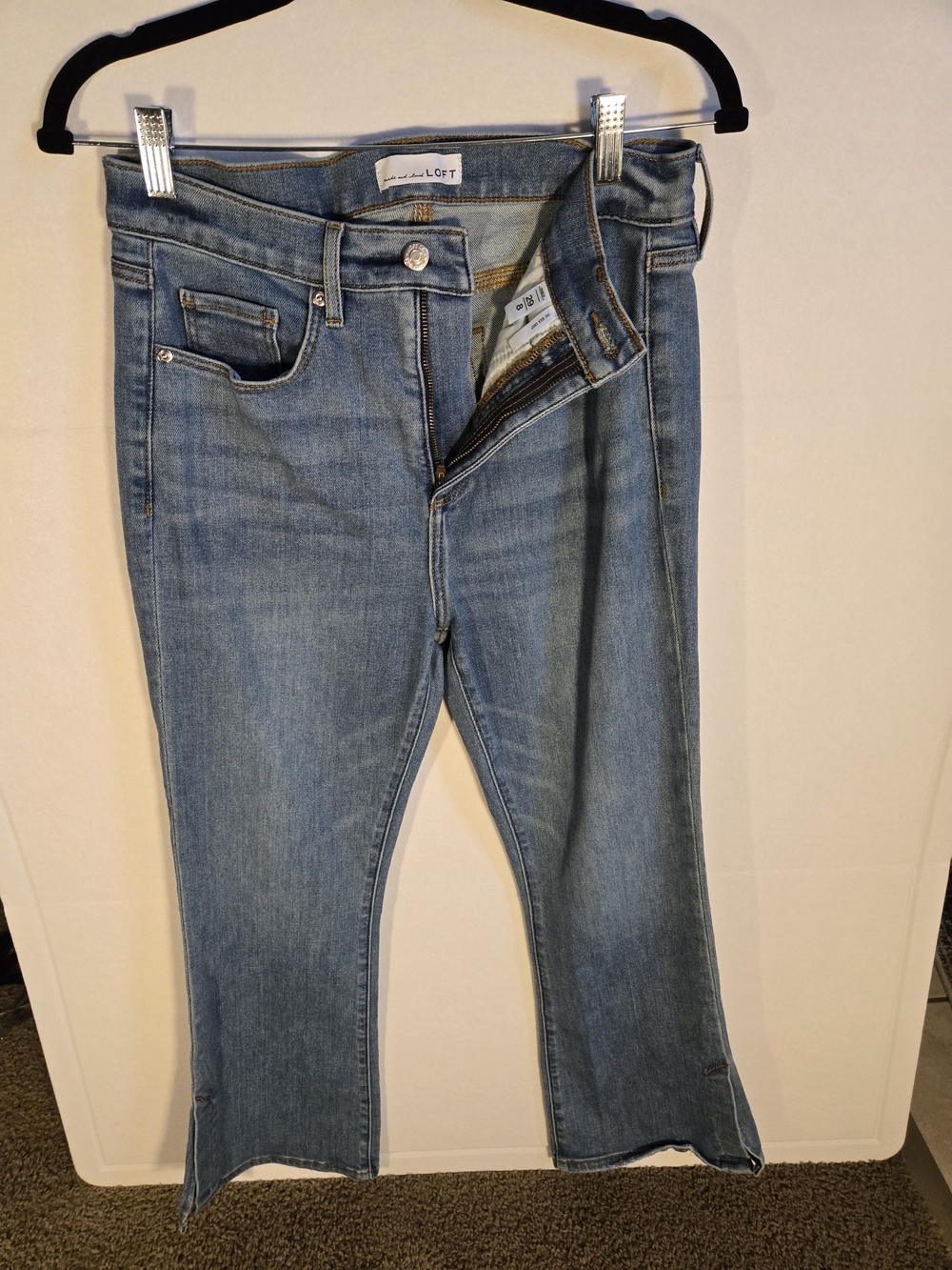 LOFT Light Blue Straight-Leg Denim Jeans